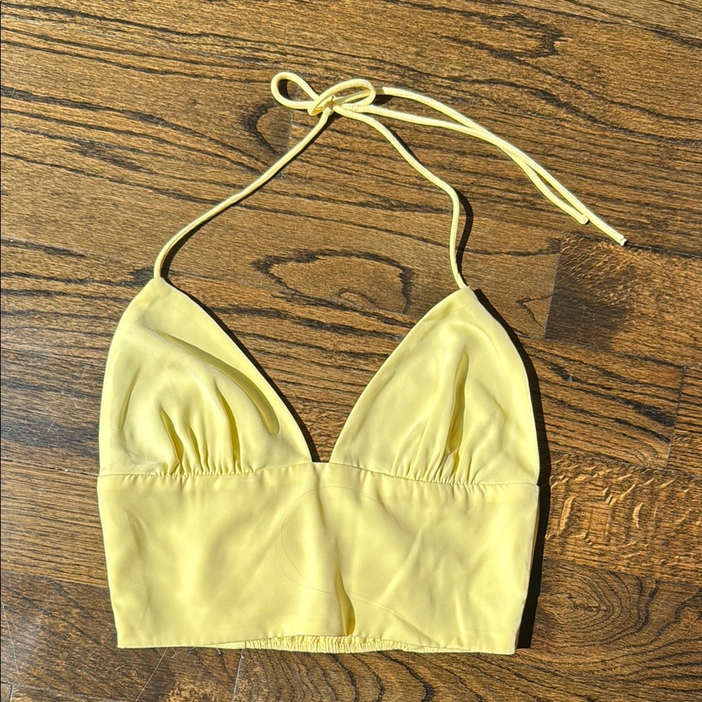 Superdown - Yellow Halter Top